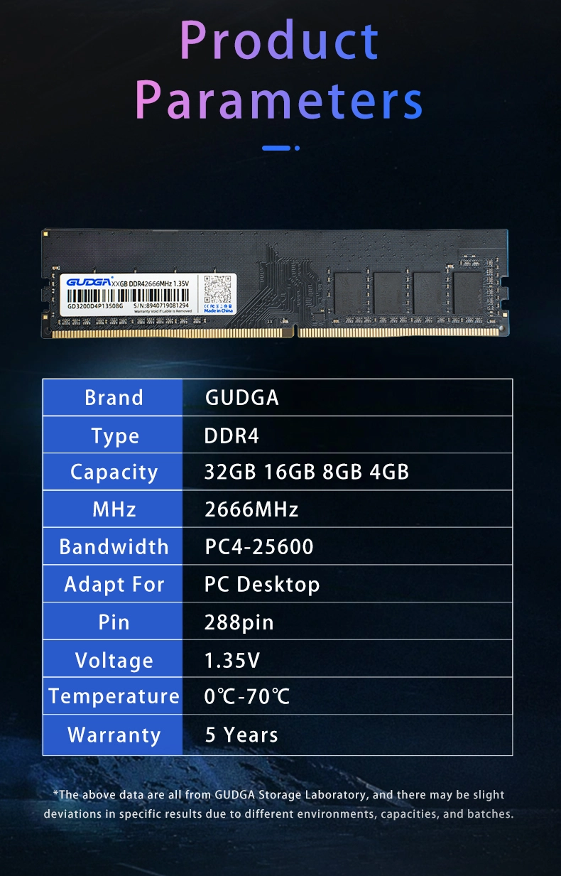 Fast Speed DDR4 Computer Ram for Gaming